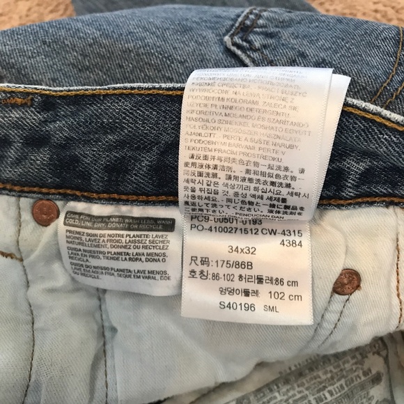 Vintage 1993 Levi’s Button Fly 501 Jeans - Picture 6 of 13